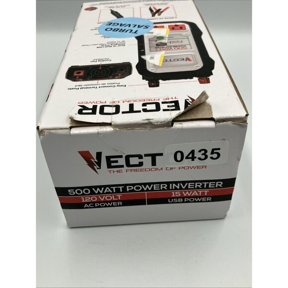 VECTOR 500 Watt Power Inverter, Dual Power Inverter, Two USB Charging Ports - Picture 11 of 11